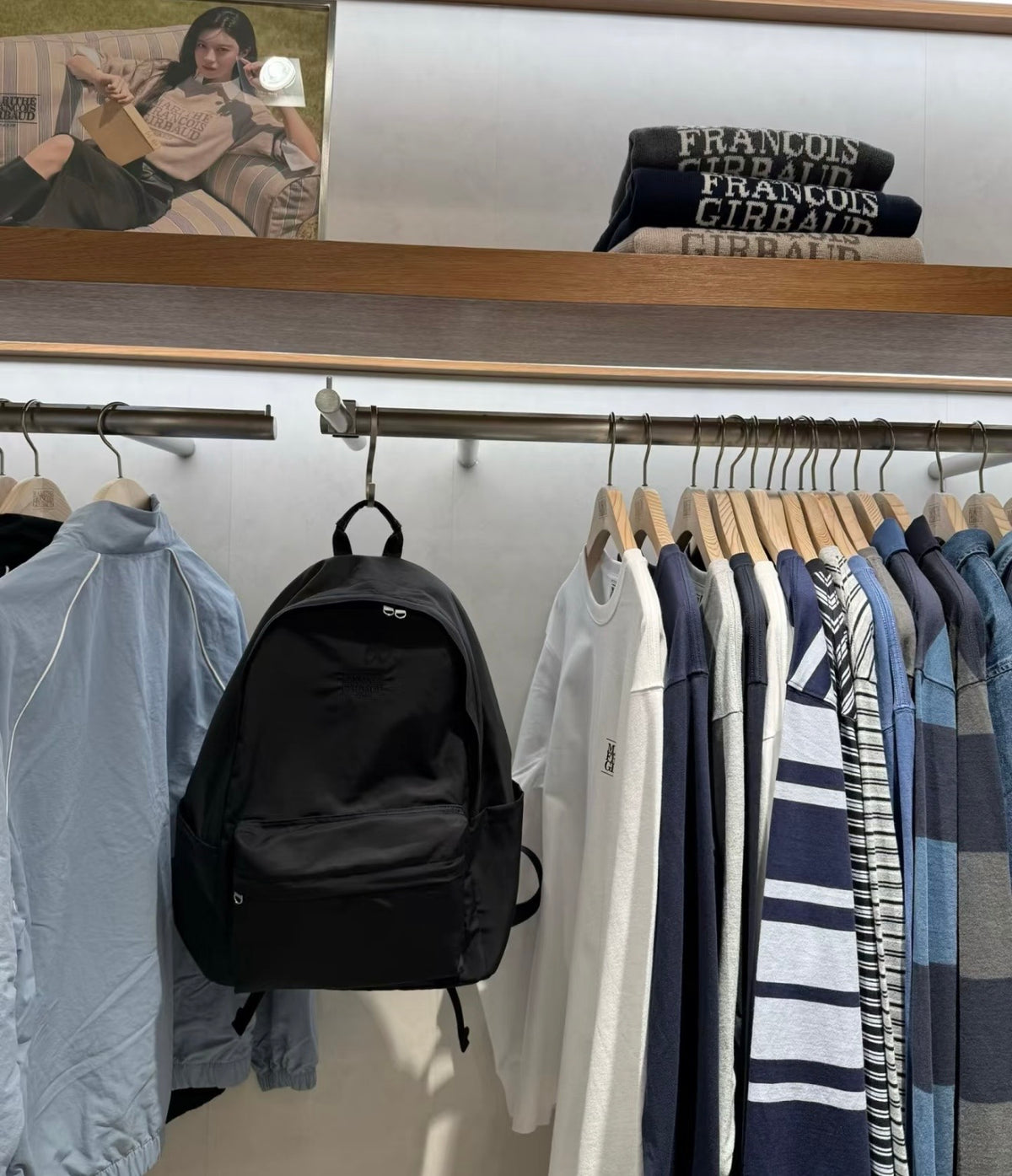 韓國 Marithe Francois Girbaud Classic Logo Light Backpack【MD184】