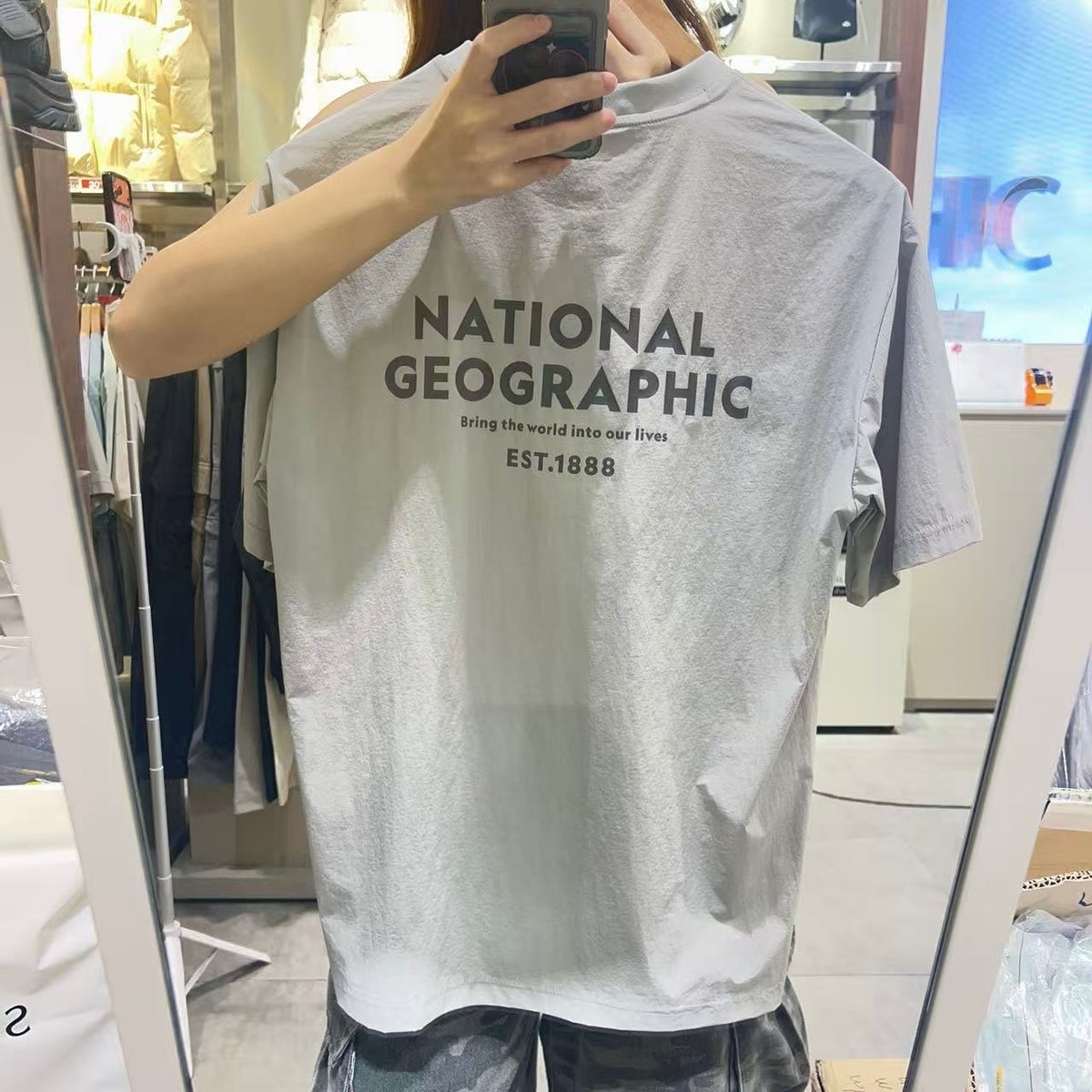韓國 National Geographic 男女同款 T-Shirt【NG1087】