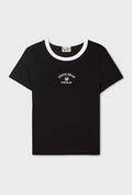 韓國 WhoAU Steve Embroidery Short Sleeve T-shirt【WA376】