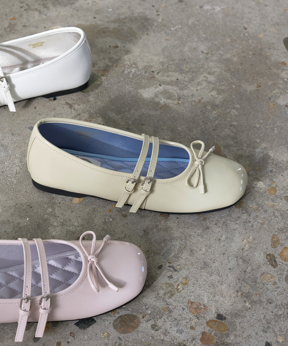 韓國 Rockfish Square Toe Two Strap MJ (Enamel)【RH012】