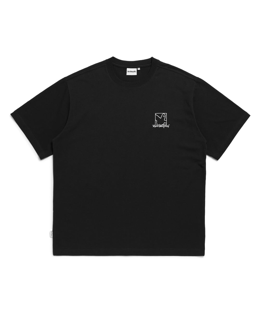 韓國 Mark Gonzales Angel Box Logo Graphic Short Sleeve T-Shirt【MG057】