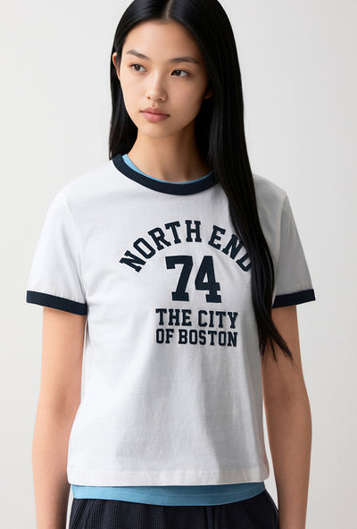 韓國 SPAO Ringer Short Sleeve T-shirt【SP460】