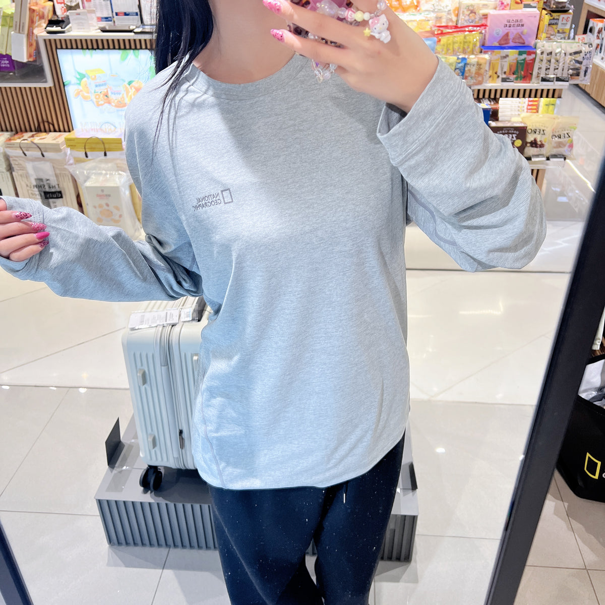 韓國 National Geographic Calf Functional Long Sleeve T-shirt【NG870】