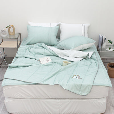 韓國 相親相愛竹纖維刺繡貓貓【SM1364】