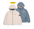 韓國 National Geographic 男款 Reamer Reversible Fleece Hoodie Down Jumper【NG1117】