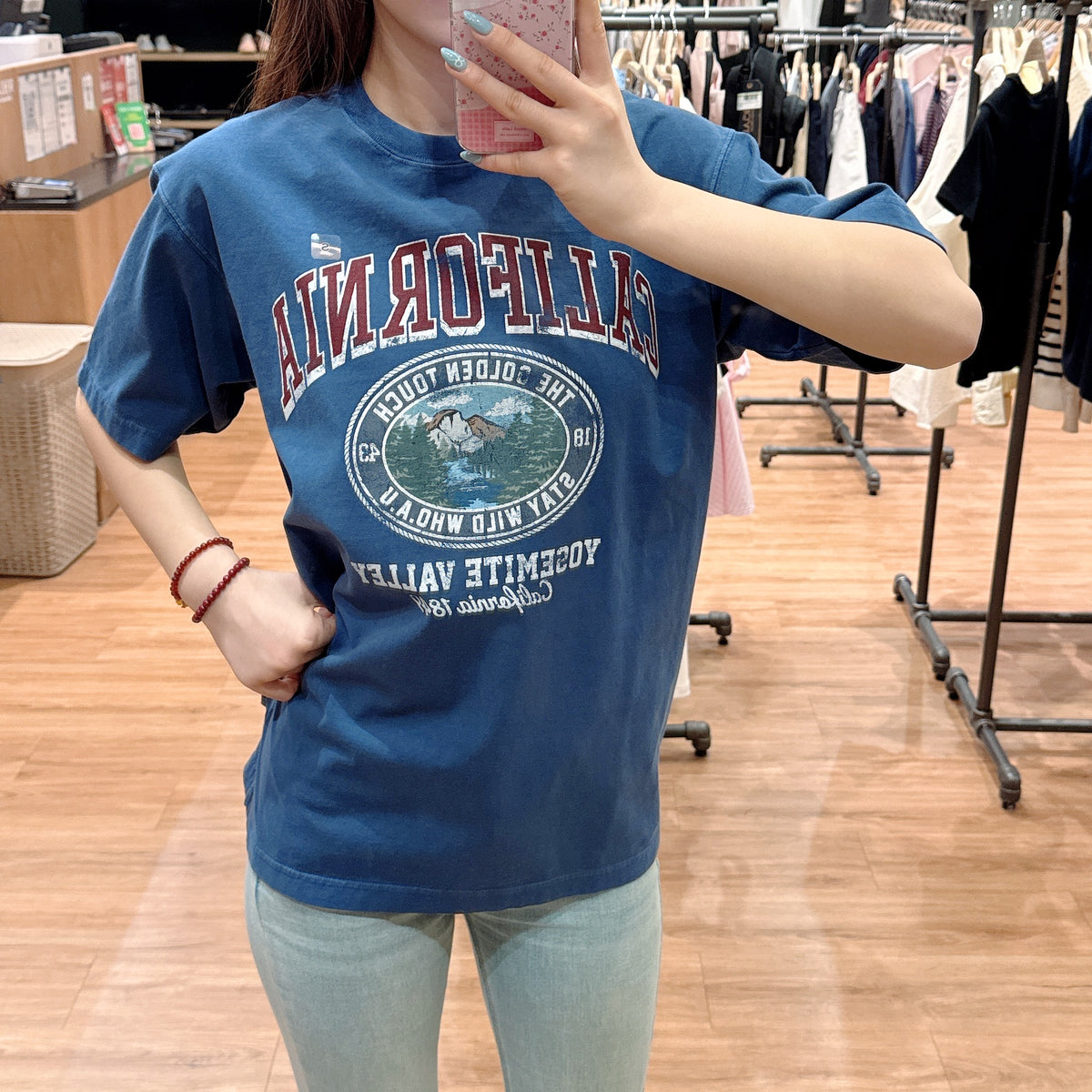 【現貨】韓國 WhoAU California Dyed Graphic T-shirt【WA143】