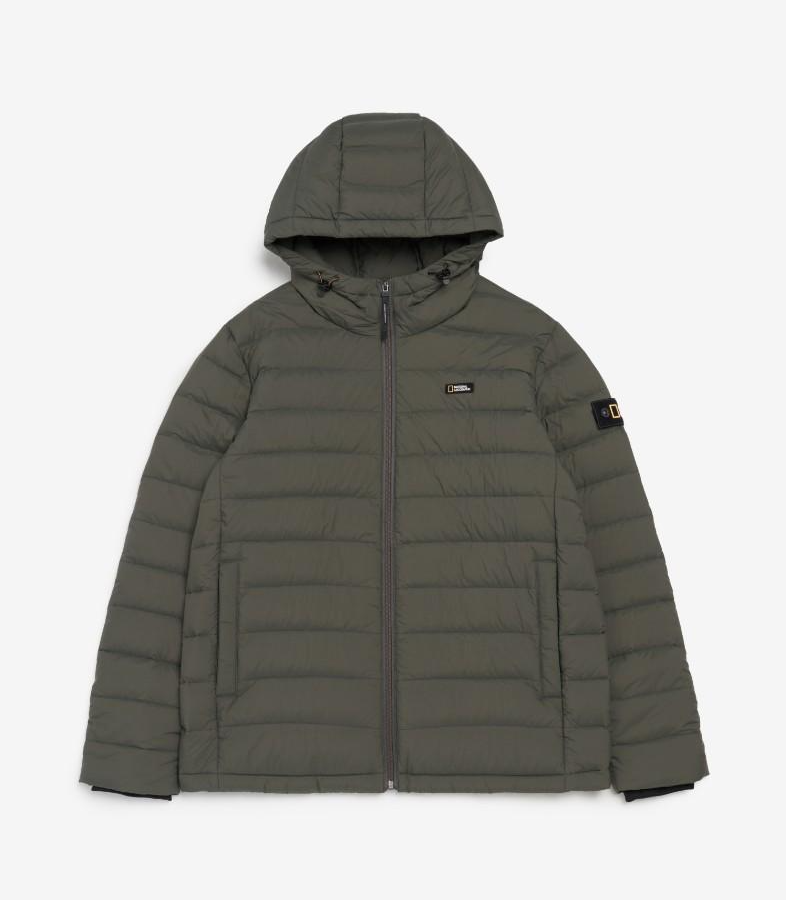 韓國 National Geographic 男款 Parrot Hooded Light Goose Down Jacket【NG1120】