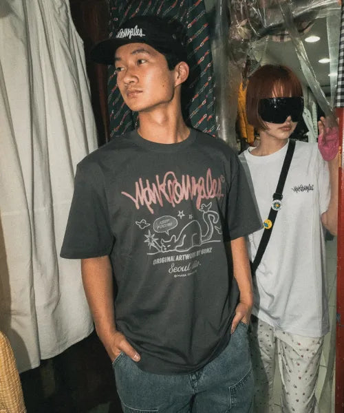 韓國 Mark Gonzales Neko Next Sign Logo Short Sleeve T-Shirt【MG387】