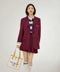 韓國 Satur Classic Buckle Tote Bag【SR381】
