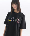 韓國 Ambler Crayon Love Graphic Short Sleeve T-shirt【AR180】