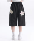 韓國 Ambler Angel Star Patch Bermuda Pants Bermuda Single-Pleat Sweat Shorts【AR189】