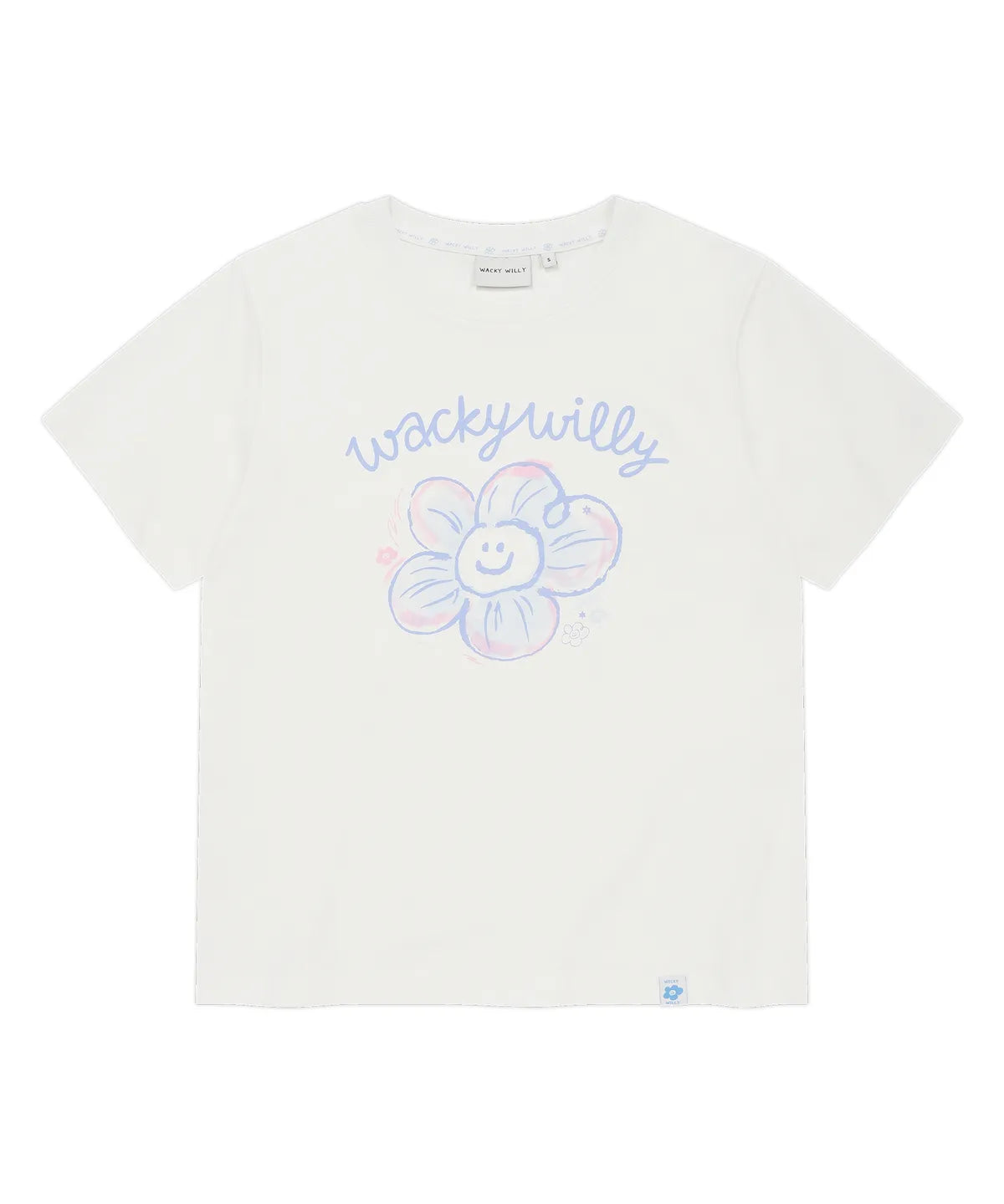 韓國 Wacky Willy Women's Big Lily Graphic Short Sleeve T-shirt【WW171】