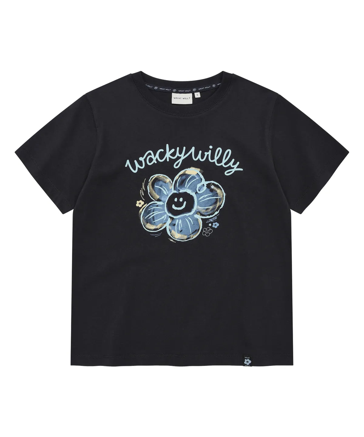 韓國 Wacky Willy Women's Big Lily Graphic Short Sleeve T-shirt【WW171】