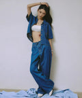 韓國 Wacky Willy Women's Wide Fit Easy Denim Pants【WW270】