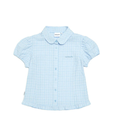 韓國 Mark Gonzales Women's Frill Check Shirt 【MG320】