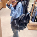 韓國 Marithe Francois Girbaud Classic Logo Metal Buckle Backpack【MD113】