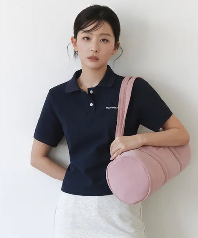 韓國 Marie Claire Origin Logo Pique Polo-T-Shirt【SC658】