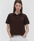 韓國 Marie Claire Origin Logo Pique Polo-T-Shirt【SC658】