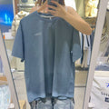 韓國 National Geographic 男女同款 Kraz Back Graphic Semi-Overfit Short Sleeve T-shirt【NG859】