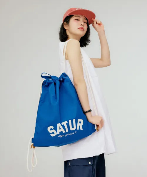 韓國 Satur Nylon Drawstring Bag【SR383】