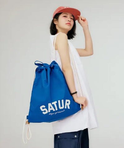韓國 Satur Nylon Drawstring Bag【SR383】