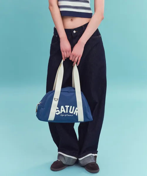 韓國 Satur Nylon Trapeze Shoulder Bag【SR382】