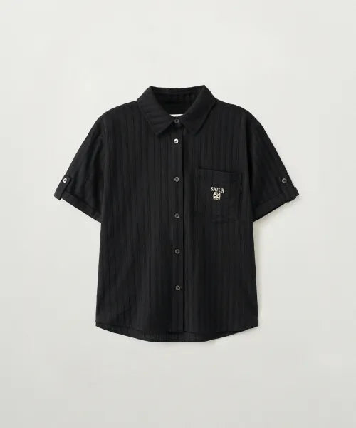 韓國 Satur (W) Rolled-up Half Shirt【SR415】