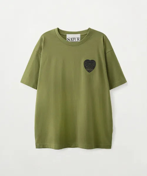 韓國 Satur Saturday Mood Small Graphic Short Sleeve T-shirt【SR413】