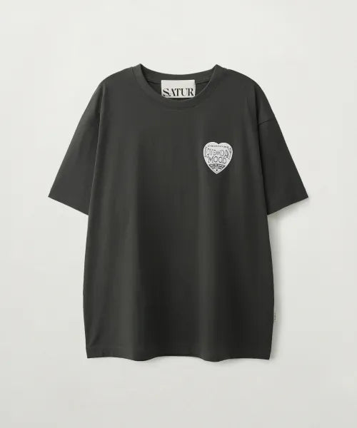韓國 Satur Saturday Mood Small Graphic Short Sleeve T-shirt【SR413】