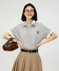 韓國 Satur Lauren Piqué Polo Short Sleeve T-shirt【SR402】