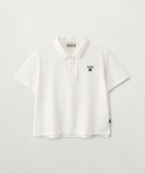 韓國 Satur (W) Lauren Piqué Polo Short Sleeve T-shirt【SR411】