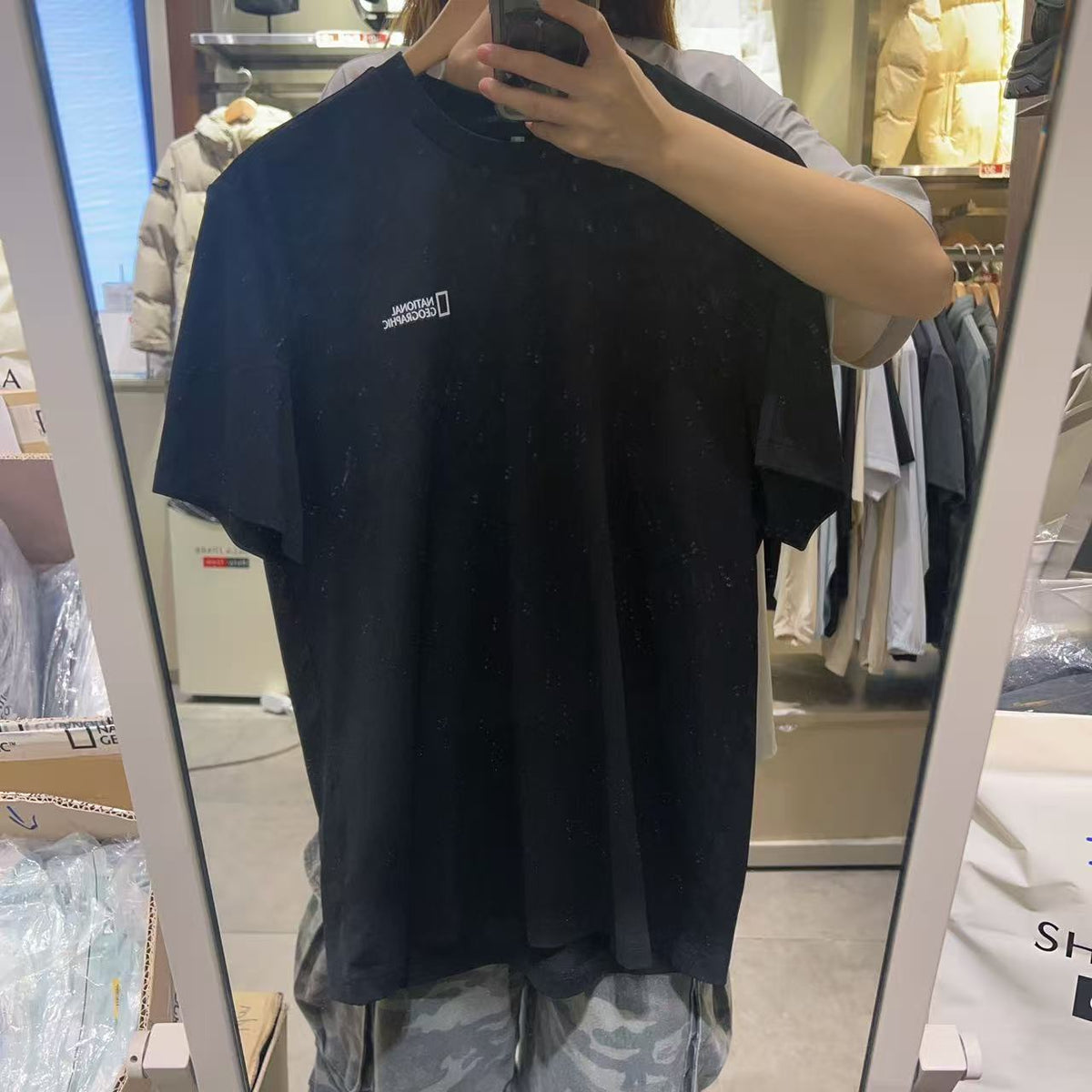 韓國 National Geographic 男女同款 Torquattus Short Sleeve T-shirt【NG861】