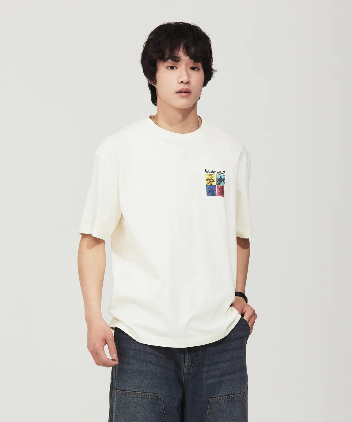 韓國 Wacky Willy 8-Cut Graphic Short Sleeve T-Shirt【WW260】