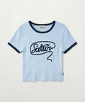 韓國 Satur (W) Rope Logo Ringer Half Knit【SR410】