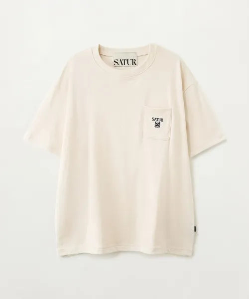 韓國 Satur Apero Logo Pocket Short Sleeve T-shirt【SR391】