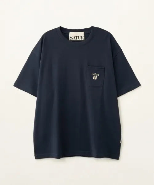 韓國 Satur Apero Logo Pocket Short Sleeve T-shirt【SR391】