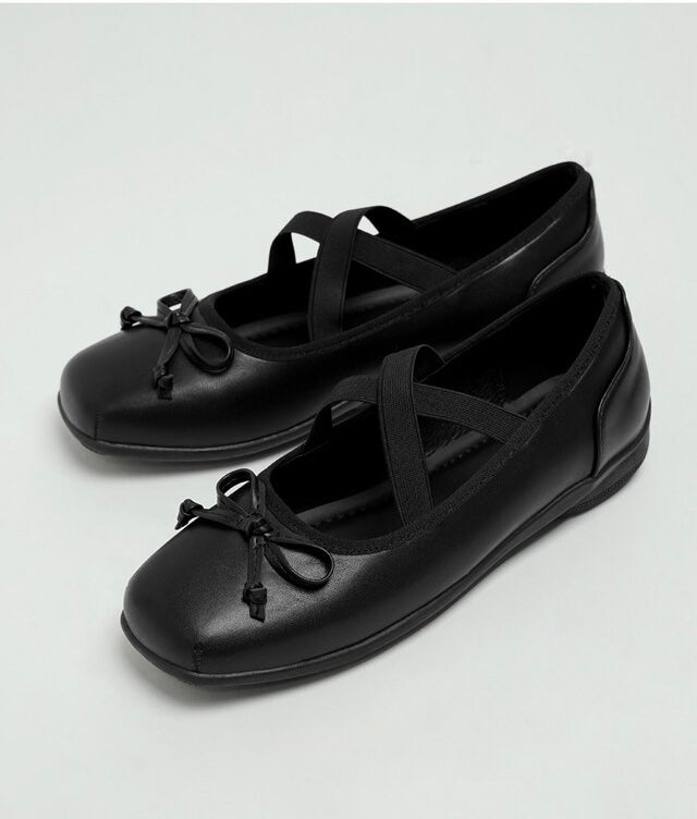 韓國 Chaakan Penche Ribbon Banding Mary Jane Flats【CN037】
