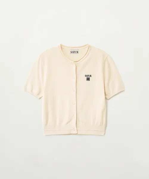 韓國 Satur (W) Fine Half Crewneck Cardigan【SR407】