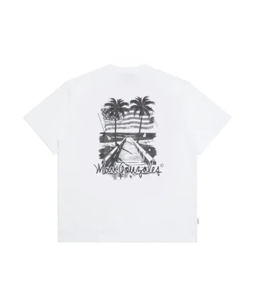 韓國 Mark Gonzales California Palm Tree Short Sleeve T-shirt【MG392】