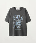 韓國 Satur Sun Retro Graphic Short Sleeve T-shirt【SR405】