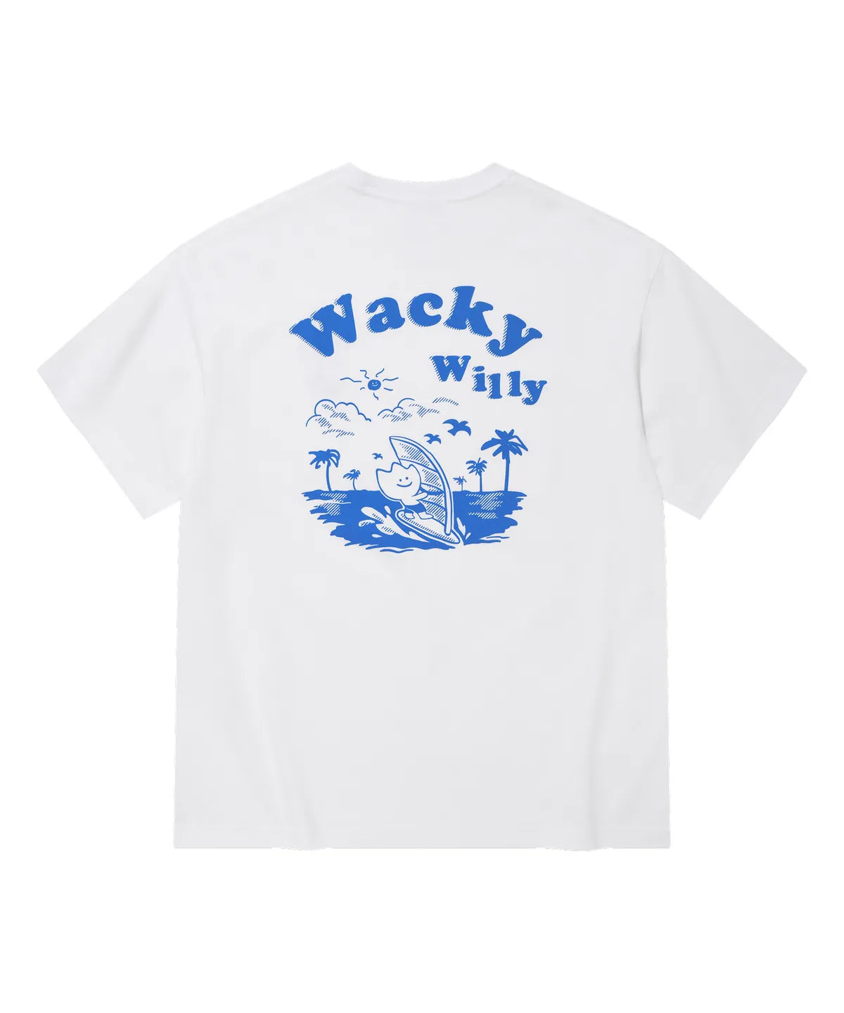 韓國 Wacky Willy Kiki Surfing Graphic Short Sleeve T-shirt【WW280】