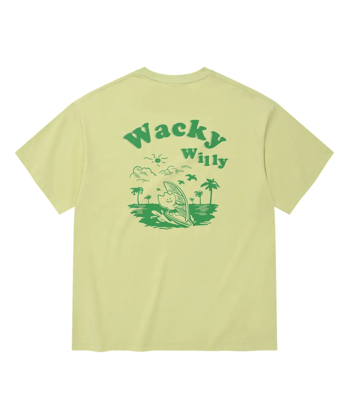 韓國 Wacky Willy Kiki Surfing Graphic Short Sleeve T-shirt【WW280】
