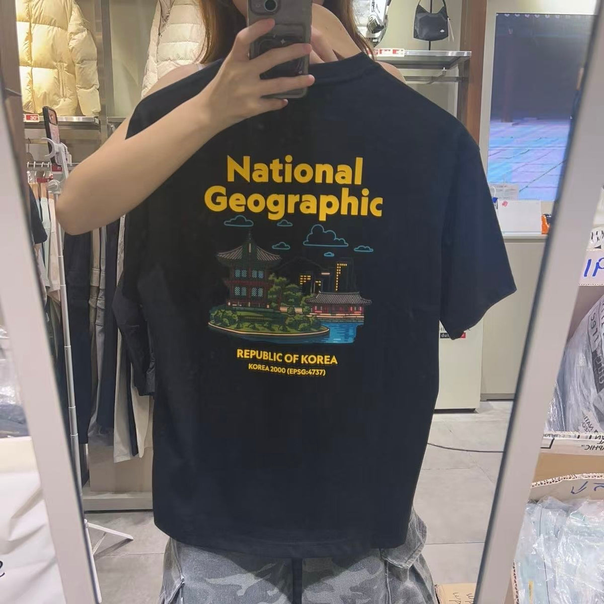 韓國 National Geographic 男女同款 T-Shirt【NG1084】