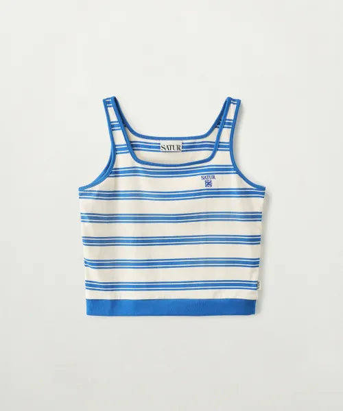 韓國 Satur (W) Square Neck Striped Sleeveless【SR417】