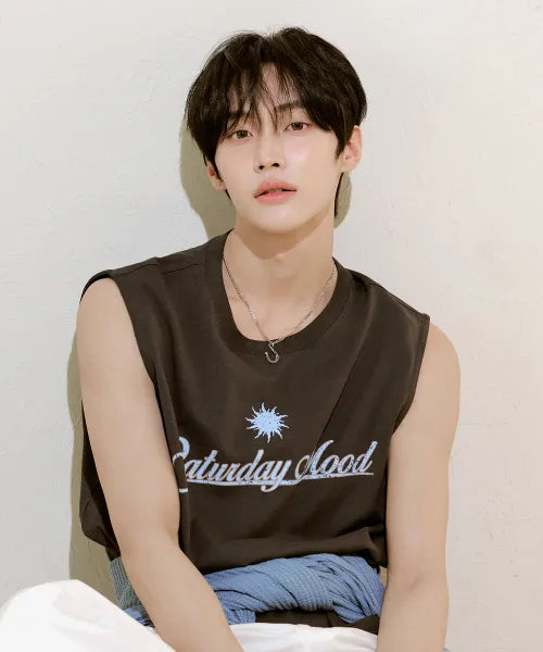 韓國 Satur Saturday Mood Lettering Sleeveless【SR403】