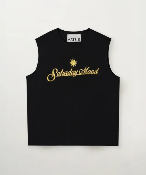 韓國 Satur Saturday Mood Lettering Sleeveless【SR403】