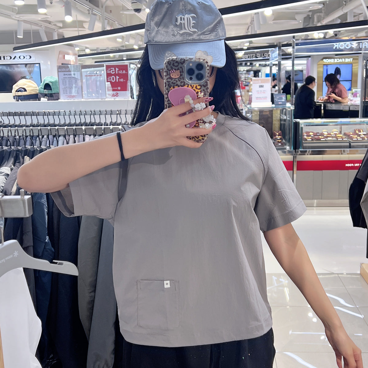 韓國 Snowpeak Root Women's Pocket Short Sleeve T-shirt (防水防曬面料)【SN157】