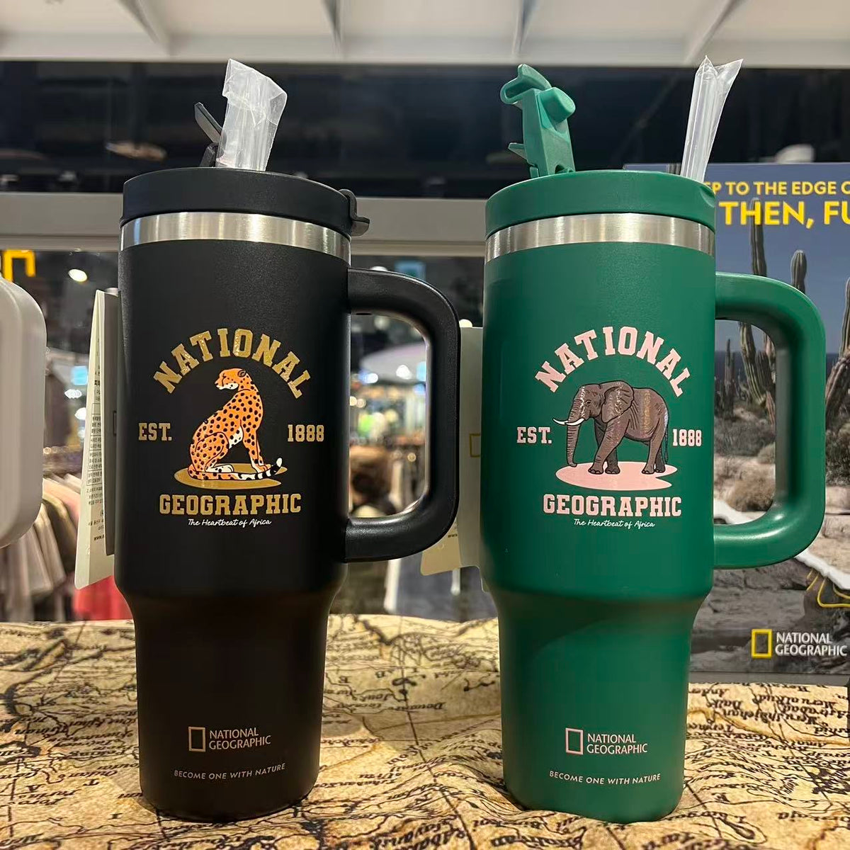 韓國 National Geographic Nature Handle Tumbler【NG1046】