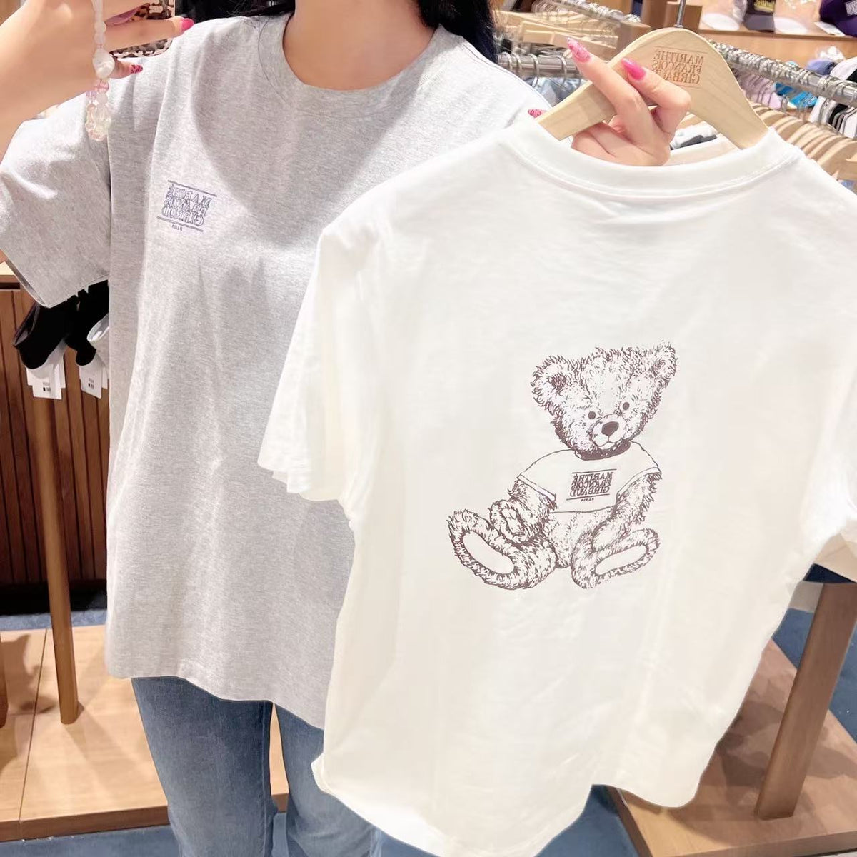 韓國 Marithe Francois Girbaud Doodle Bear Tee【MD268】