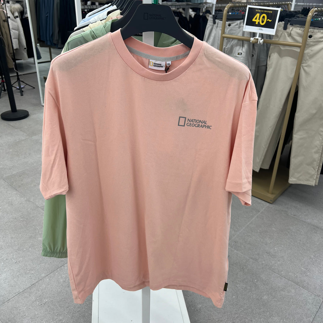 韓國 National Geographic Crooked Waist T-shirt (涼爽速乾布料)【NG1169】